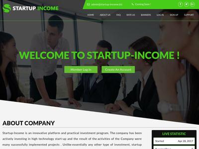 [PAYING][REFBACK]startup-income.biz - Min Invest 1$ - Open 27.04.2017 Startup-income.biz